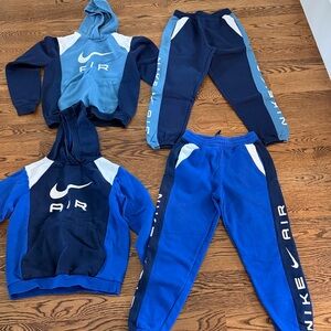 Nike Air Navy and Blue Jogger Set of 2 Bundle. Size Youth Large. Like new.